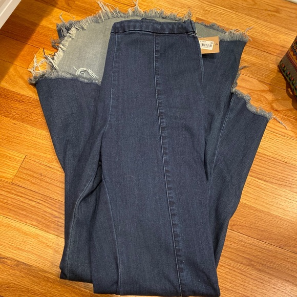 Dark Wash Flare Jeans - Picture 1 of 3